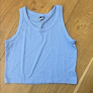 Old Navy Light Blue Ribbed Tank Top
